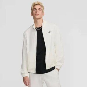 Nike Sportswear Club Men's Classic Knit Full-Zip Cotton Track Jacket Sail Large